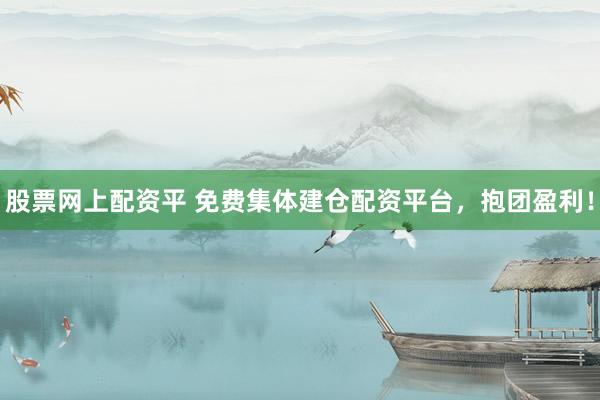 股票网上配资平 免费集体建仓配资平台，抱团盈利！