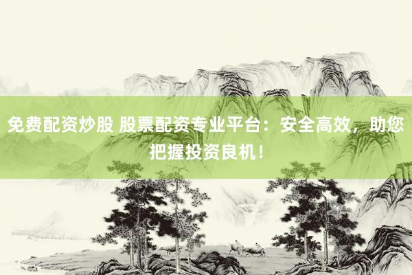 免费配资炒股 股票配资专业平台：安全高效，助您把握投资良机！