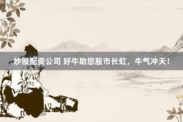 炒股配资公司 好牛助您股市长虹，牛气冲天！