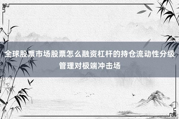 全球股票市场股票怎么融资杠杆的持仓流动性分级管理对极端冲击场