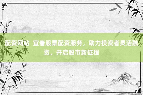 配资网站 宜春股票配资服务,助力投资者灵活融资,开启股市新征程