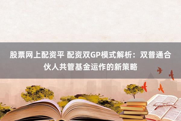 股票网上配资平 配资双GP模式解析:双普通合伙人共管基金运作的新策略