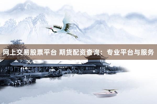 网上交易股票平台 期货配资查询：专业平台与服务