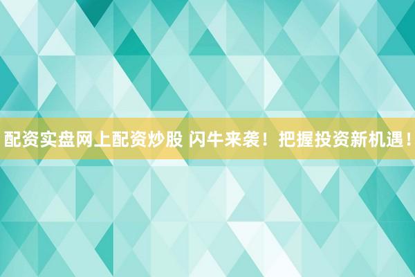 配资实盘网上配资炒股 闪牛来袭！把握投资新机遇！